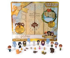 Wizarding World Harry Potter, Micro Magical Moments Glow in the Dark Advent Calendar 2024, 24 Surprise Toys, Festive Countdown Calendar for Ages 6+