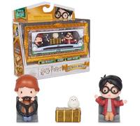 Wizarding World Harry Potter, Micro Magical Moments Year 2 Flying Car Figure Set with Harry, Ron, Hedwig & Display Case, Kids’ Toys for Ages 6+