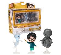 Wizarding World Harry Potter, Micro Magical Moments Year 3 Figure Set with Harry, Stag Patronus & Dementor, Display Case, Kids’ Toys for Ages 6+