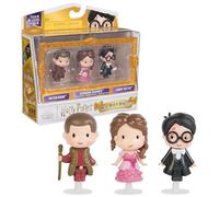 Wizarding World Harry Potter, Micro Magical Moments Year 4 Figure Set with Harry, Hermione & Viktor Krum & Display Case, Kids Toys for Ages 6+