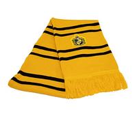 Wizarding World Harry Potter Premium House Scarf - Licensed Merchandise - Gryffindor, Slytherin, Ravenclaw, Hufflepuff - 183 cm Extra Long Knit Winter Scarf with Embroidered Crest & Tassels (Yellow)