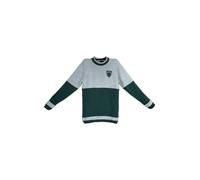 Wizarding World Harry Potter Slytherin Knit Jumper - Official Hogwarts House Sweater - Soft Long Sleeve Crew Neck Pullover for Men & Women - Harry Potter Merchandise Gift Black