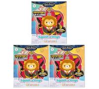 Wizarding World Jazwares Squish-A-Longs Series 1 Harry Potter Set of 3 Blind Boxes Each Contain 1 Clip-A-Long, 1x Ring & 3x Mini-Squish