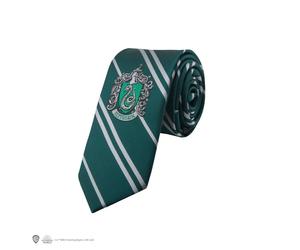 Wizarding World Necktie Harry Potter Kids Slytherin woven logo - Modern Style |