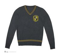 Cinereplicas - Harry Potter - Pull Hogwarts - V-Neck Grey - Hufflepuff - XS Kids