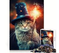 Wizardry of Cats Meme 1000 Piece Jigsaw Puzzles Clear Thinking Soft Distraction Precise Edges Meaningful Gift (50x75cm)