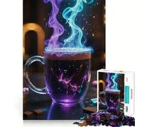 Wizards Magic Mug Jigsaw Puzzle1000 Pieces Thinking Skill Game Seamless Fit Precise Pieces Family Fun Night Activity (50x75cm)