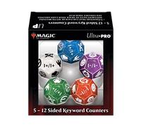 Wizards of the Coast Keyword Counters for Magic: The Gathering - 5 x 12-sided Counters with MTG Keyword Ability Symbols