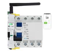 WizElek Wi-Fi RCCB 4P 63A 30mA Type A - Auto Reclosing, Tuya Smart Life App | Automatic reclosing - Tuya Smart / Smart Life app - Three-phase Type A & AC - 42 kW 6 kA - 5 modules - EN 61008-1