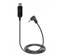 WizFluxMet Radar Detector Power Cord Replacement for Cobra Radar Detector Compatible with Cobra RAD 480i 700i 450 380 350, Right Angle Plug 5V to 12V Cable,USB A to 3.5mm DC 1.5M/5FT