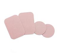 WizGear WixGear Mount Metal Plate with Adhesive for Magnetic Cradle-less Mount -X4 Pack 2 Rectangle and 2 Round (Compatible mounts) (Rose Gold)