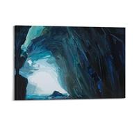 WIZIGM Landscape Poster Abstract Cave Passage Poster Modern Wall Art Canvas Aesthetic Decoration Painting 24x36inch(60x90cm) Frame-style