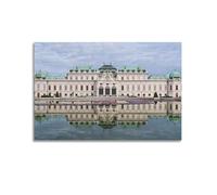 WIZIGM Landscape Poster Minimalist Watercolor Cathedral Poster Modern Wall Art Canvas Aesthetic Decoration Painting 16x24inch(40x60cm) Unframe-style