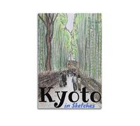 WIZIGM Vintage Travel Kyoto Japan, Bamboo Grove Path.jpg Poster Modern Wall Art Canvas Aesthetic Decoration Painting 24x36inch(60x90cm) Unframe-style