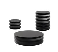 WizKids Bases (Black, Plastic) - Tabletop Gaming Accessory - 12 Count - Teen, Adult