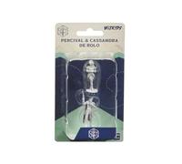 WizKids Critical Role Unpainted Miniatures Percival & Cassandra de Rolo Figures, Grey