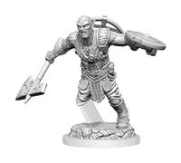 Wizkids D&D Nolzurs Marvelous Earth Genasi Fighter Unpainted Miniatures