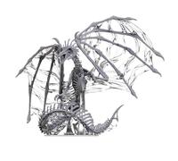 WizKids Nolzur's Marvelous Miniatures Black Dracolich Miniature – Unpainted Boxed D&D Figure