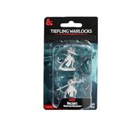WizKids D&D Nolzur's Marvelous Miniatures: Tiefling Warlocks Dungeons and Dragons Unpainted Miniatures, Undefined
