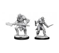 WizKids D&D Nolzur's Marvelous Unpainted Miniatures: Bugbear Barbarian Male & Bugbear Rogue Female (Wave 15)