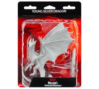 WizKids D&D Nolzurs Marvelous Upainted Miniatures: Wave 11: Young Silver Dragon