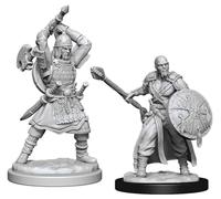 WizKids D&D Nolzur's Marvelous Miniatures - Human Male Barbarian - 6 Units - Age 168+