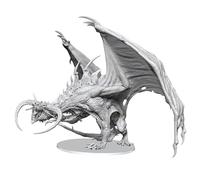 Wizkids Pathfinder Deep Cuts Diabolic Dragon Unpainted Boxed Miniature Grey