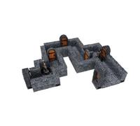 Warlock Tiles: Expansion Pack - 1 in. Dungeon Straight Walls