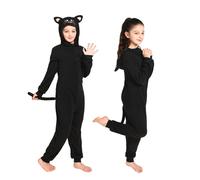 Wizland Kids Tiger Lion Monkey Black Cat Animal Onesie Costume 4-14 Years