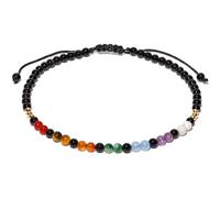 Wizock Colorful 7 Chakra Gemstones Beaded Anklet for Women Foot Jewelry | Adjustable 8.5-10 in, Ankle Bracelets for Women, Handmade, Positive Energy, Balance, Yoga, Meditation, Beach, Party, Vacation
