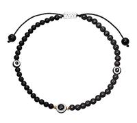 Wizock Evil Eye Amulet Anklet Bracelets for Women Lava Rock Black Agate Beads Essential Oil Diffuser Protection Wealth Spiritual Crystals Adjustable