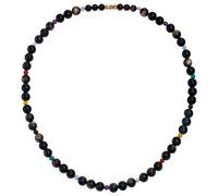 Wizock Gold Obsidian 7 Chakra Crystals and Stones Beaded Necklaces for Women Yoga Meditation Spiritual Gifts Strand Necklace for Men