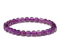 Wizock Semi-Precious Gemstones Stretch Bracelets for Women 6mm Round Beads | Womens Bracelets, Strong Elastic String, Positive Energy, Balance, Gemstones and Crystals, Handmade, Daily, Vacation, Simple