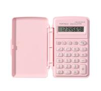 Wizoowip Big Buttons Calculator Lightweight Pocket Sure Here's A Product Title for Listing Mini Flip Cover 8 Digits Large LCD Display Battery Operated Portable Pink
