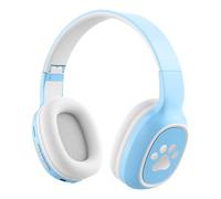 Wizoowip Bluetooth-compatible Headphones Low-power Technology Foldable Wireless with Active Noise Cancelling Hifi Sound Memory Card Support Bluetooth Blue