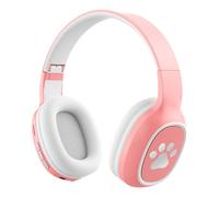 Wizoowip Bluetooth-compatible Headphones Low-power Technology Foldable Wireless with Active Noise Cancelling Hifi Sound Memory Card Support Bluetooth Pink