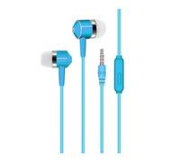 Wizoowip Hifi Earphones In-ear Earphone In-ear Wired Earphone with Microphone Surround Bass Sound Comfortable Headset for Music Calls Blue