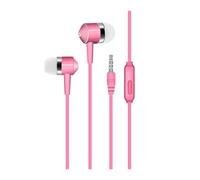 Wizoowip Hifi Earphones In-ear Earphone In-ear Wired Earphone with Microphone Surround Bass Sound Comfortable Headset for Music Calls Pink