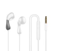 Wizoowip Long Listening Period Earphone Wired Headphone Noise Canceling Clear Sound Sport Heavy Bass In-ear Headset for Oppo Huawei Vivo White Type-C