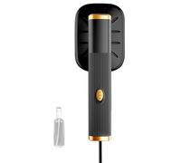 Wizoowip Small Steam Iron Handy Wrinkle Remover Portable Handheld Iron Electric Steam Ironing Machine with Rotatable Handle Dry Wet Use Fabric Wrinkle Remover Black