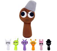 wiztex Sprunkii Plush Toy - YouTube Video Stuffed Animals Sprunkii Plush Toy Gift for Children and Fans (Purple) (Brown)