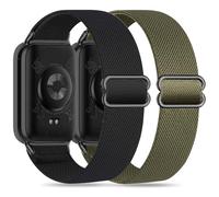 Wizvv 2 Pack Nylon Wristbands Compatible with Xiaomi Mi Band 9 Pro/8 Pro/Redmi Watch 5/Watch 4, Quick Release Replacement Sports Watch Strap for Men and Women, 18 mm