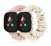 Wizvv Pack of 2 Children's Scrunchie Bracelets Compatible with Xplora X6, Comfortable, Breathable, Elastic Replacement Wristbands for Xplora X6 Play, for Girls and Boys, 125mm-190mm (4.9"-7.5"), Nylon