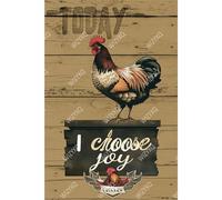WIZYXQ Metal Signs Today I Choose Joy Sign Vintage Tin Sign Aluminum Sign Retro Wall Decor for Home Garden Yard Garage Bar Shop 8×12 Inches