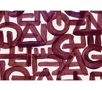 Wizzard & Genius 5168-4V-1 "Urban Cave Red" Photo Wallpaper, Multi-Colour