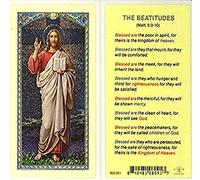 WJ Hirten E24-708 The Beatitudes Clear Holy Cards