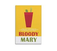 WJCSZS Bloody Mary Cocktail Poster Posters Premium Canvas Wall Art Stunning Landscape，Cityscape, And Classic Movie Modern Home Decor Art Prints For Living Room And Bed Room24x36inch(60x90cm) Unframe-s