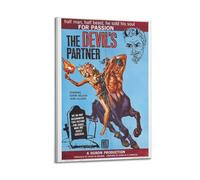 WJCSZS Devil's Partner Posters Premium Canvas Wall Art Stunning Landscape，Cityscape, And Classic Movie Modern Home Decor Art Prints For Living Room And Bed Room12x18inch(30x45cm) Frame-style