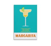 WJCSZS Margarita Drink Bright Preppy Art Posters Premium Canvas Wall Art Stunning Landscape，Cityscape, And Classic Movie Modern Home Decor Art Prints For Living Room And Bed Room20x30inch(50x75cm) Unf