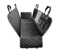 WJDMB Dog Car Seat Cover for Mitsubishi Carisma Chariot Delica Diamante Dion, Durable Scratchproof Nonslip Dog Hammock With Mesh Window Easy to Clean Pet Seat Cover,B Black